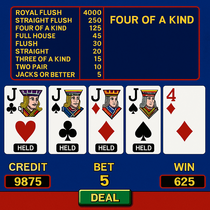 Caspero Casino - Video Poker Game